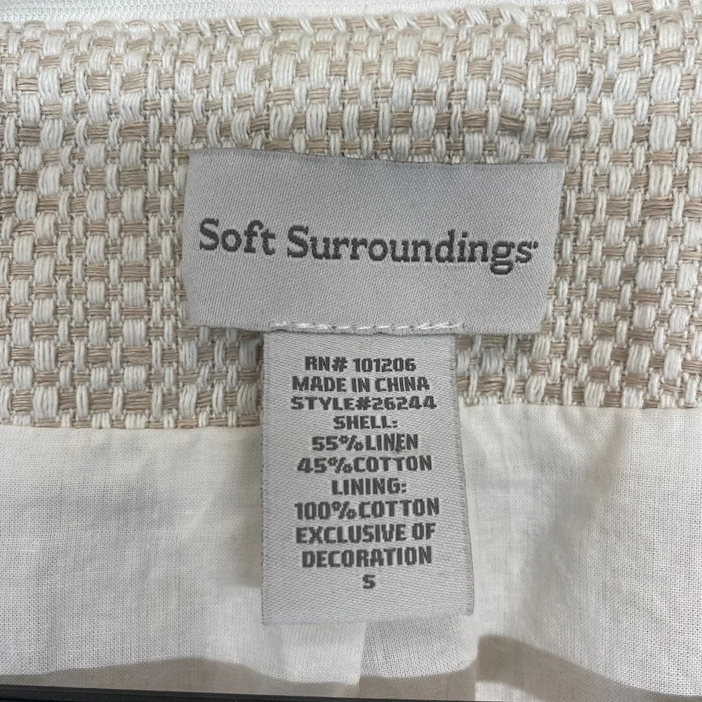 Soft Surroundings Ivory Textured Open-Front beautifully Blazer! - Picture 6 of 13